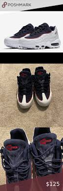 Nike Air Max 95 Navy Blue Upper With Red Trim In 2020 Nike Air Max 95 Nike Air Max Air Max 95