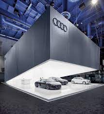 The Jury Team Deemed The Audi Booth At Ces To Be Brash And Self Confident Garnering A Gold Award In Th Exhibition Stand Design Exhibition Stand Booth Design