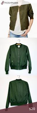 Olive Green Bomber S Jacket Hippie Rose In 2020 Green Bomber Jacket Green Bomber Olive Green Bomber Jacket