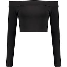 Black And White Long Sleeve Crop Top Boohoo Tall Tall Izzie Off The Shoulder Crop Top 14 Liked On Polyvore Featuring Tops Cr Long Sleeve Tops White Long Sleeve Top Black Long Sleeve Crop Top