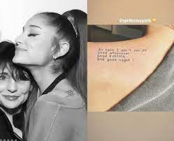 She shared the image with her social media fans on monday. Ariana Grande Tattoos All 40 Of Ariana S Tattoos And Their Meanings Popbuzz
