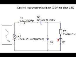 Led An 230v Netzspannung Betreiben Als Kontrollleuchte Led Spannung Kenntnisse