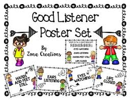 I Can Be A Good Listener Poster Worksheets Teachers Pay