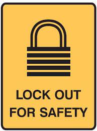 Lockout Signs Lock Out For Safety W Picto Lockout Lock Safety