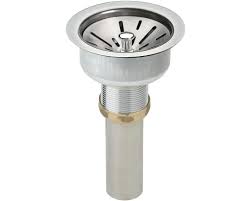 Installing kitchen sink strainer basket and drain pipe. Elkay 3 1 2 Drain Fitting Type 304 Stainless Steel Body Strainer Basket And Tailpiece