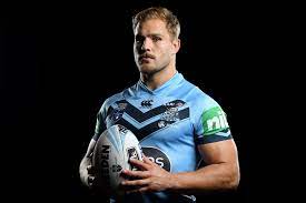 St george illawarra star jack de belin's nrl future hangs in the balance after the federal court dismissed his attempt to be reinstated. Nsw State Of Origin S Jack De Belin Chases Grandfather Fred S Australian Kangaroos Jersey Nrl