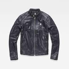 Motac O Biker Jacket Mazarine Blue G Star Raw Jackets Raw Clothing G Star