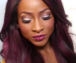 Burgundy (dark red, red wine color) is actively used for hair dyeing in brunettes. Burgundy Hair Color On Black Women Hairstyle For Black Women Hair Color For Black Hair Burgundy Hair Dark Red Hair Color