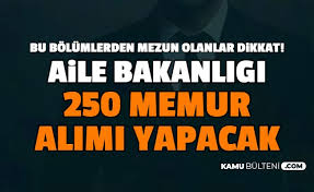 Aile ve toplum hizmetleri genel müdürlüğü. Aile Calisma Ve Sosyal Hizmetler Bakanligi 250 Memur Alimi Yapacak Bu Bolumlerden Mezun Olanlar Dikkat