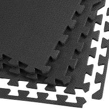 Clevr Interlocking Eva Foam Mat Cushion Flooring Tiles Black Set Of 24 2 X 2 Covers 96 Sq Ft For Gym Workout Exercise Walmart Com Foam Mat Flooring Floor Workouts Foam Flooring