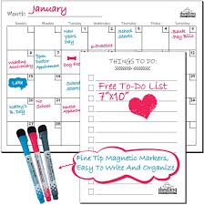 (this is great if you have an older board that has marker ghosting on it.) Magnetic Dry Erase Calendar For Refrigerator Monthly Whiteboard Calendar Magnetic Family Organization Board With 3 Magnetic Pens And To Do List Walmart Com Walmart Com