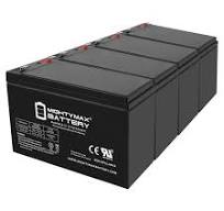 Mighty Max Battery ML8-12 - 12 Volt 8 AH SLA Battery - Pack of 4