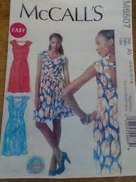 Elle se porte en hiver avec ses manches 3/4 aussi bien qu'en été avec sa version sans manche. 6507 Patron Mccall S Creations Robe A Volant Drapee 34 Au 42 Eur 4 00 Picclick Fr