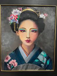 The Gaze of the Geisha Her hair is perfectly set. Her makeup? Flawless. Her  kimono and bejeweled hairpiece? Exquisite. But her gaze… Hauntingly sad.  Poised, yet heavy with unspoken burdens. 🥹 How