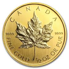 Canada 1 2 Oz Gold Maple Leaf Random Year Sku 10 In 2020 Maple Leaf Gold Gold Coins Coins