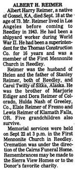 Albert Harry Reimer (1911-1985)