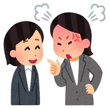 いろいろな叱られる部下のイラスト（女性） | かわいいフリー素材集 ...