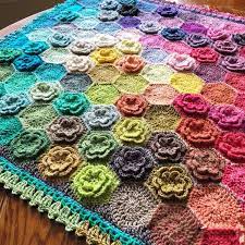 This Gorgeous Afghan Features Easy Hexagon Motifs And A Beautiful Border Sure To B Crochet Blanket Designs Baby Afghan Crochet Crochet For Beginners Blanket