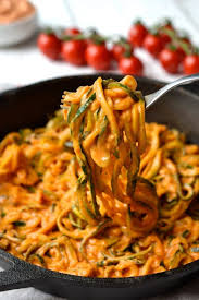Stir in the chopped basil and cool. Creamy Tomato Sauce Vegan Whole30 Paleo Creamy Tomato Sauce Zucchini Noodle Recipes Zoodle Recipes