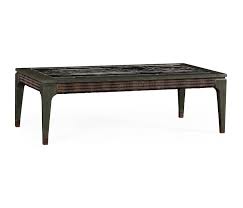 It's also finished in a soothing natural color. Rectangular Grey Rattan Coffee Table With A Black Marble Top Jc Hospitality