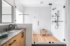 When planning a bathroom (either when building new or remodeling) there are plenty of rules of thumb to follow for bathroom layout. Bathroom Of The Week Clean Modern Style For A Master Bath