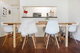 A Sunny Mix Of Old New In California Ikea Dining Table Refinishing Kitchen Tables Ikea Wood Table