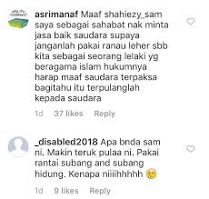 Blog anda tidak akan dihapus , deindex , adsense tidak akan menerima keluhan hak cipta dari saya. Warnakan Rambut Blonde Dan Tindik Hidung Netizen Mahu Shaheizy Sam Bertaubat