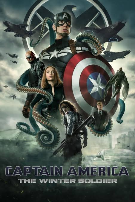 2014 Captain America The Winter Soldier Movie Poster 11X17 Black Widow  Marvel 🍿