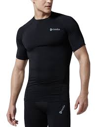 Tesla Mens Cool Dry Compression Baselayer Short Sleeve T