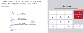 Solved Consider a Newman projection of 2-methylbutane | Chegg.com