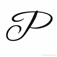 Lowercase cursive letters i, j, p, t, u, and w are tree letters. Calligraphy Cursive P Capital Novocom Top