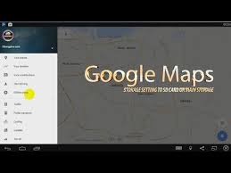 Google Maps Offline Setting Storage And Sd Card Youtube
