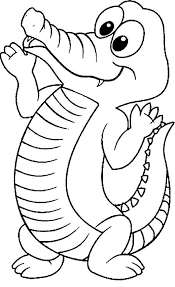 Cocodrilo Animales Salvajes Para Colorear Animales Animados Para Colorear Cocodrilo Dibujo