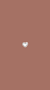 Heart wallpaper iphone brown aesthetic. Instagram Highlights Story Marrons Brown Love Coeur Aesthetic Iphone Wallpaper Iphone Background Wallpaper Simple Wallpapers