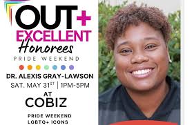 Family, drop a 🌹 for 2025 Out+Excellent Honoree: Dr. Alexis Gray-Lawson  @alexisgrayl Born and raised in the Bay Area, Alexis Gray-Lawson was a  basketball standout at Oakland Tech High School. She led