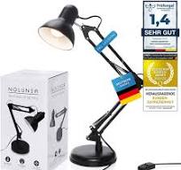 GOODS+GADGETS Retro Arbeitsplatzlampe Leselampe Schreibtischlampe  Tischlampe Arbeitsplatz-leuchte Schreibtisch-Leuchte Nachttischleuchte mit  ...