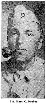 Soldiers from New York: Jewish Soldiers in The New York Times, in World War  Two: Private Marc C. Dauber