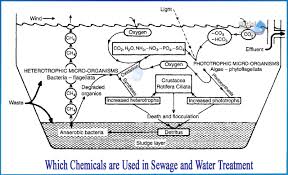 Which chemicals are used in Sewage and Water treatment