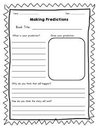 Just A Little Organizer To Get Kids Thinking About Predictions Within A Text Also Ha Making Predictions Predicting Activities Reading Comprehension Strategies