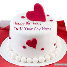 Numerous flavours and unconventional designs of cakes are available online at this unique gift we also offer free shipping for birthday cake delivery in usa , uk, canada and various other. Red Velvet Heart Birthday Cake Name Wishes Pictures Creating My Name Pix Cards