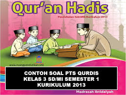 Contoh Soal Pts Uts Al Qur An Hadis Semester 1 Kelas 3 Sd Mi Kurikulum 2013 Ruang Pendidikan