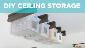 Tuck medium and lightweight stuff onto shelves suspended from the ceiling. Garage Storage Solutions And Upgrades Diy