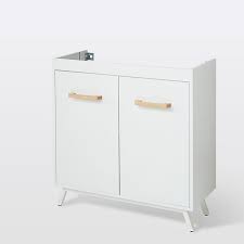 Meuble Sous Vasque A Poser Goodhome Ladoga Blanc L 80 Cm Castorama