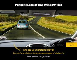 In the following image you will see a sample of how much do different tint percentages actually darken. Window Tint Percentage Examples Free Visual Tool