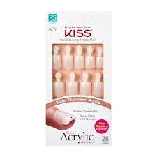 Kiss Salon Acrylic Natural Nails Brief Encounter 28ct Natural Nails Natural Fake Nails Natural Looking Nails