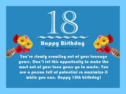 Birthday Message For My Son Turning 18 18th Birthday Wishes Messages And Greetings 365greetings Com Happy 18th Birthday Quotes Friend Birthday Quotes Birthday Wishes Messages