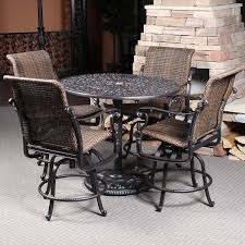 Florence Woven Counter Height Bar Height Patio Set Outdoor Dining Furniture Bar Height Patio Furniture