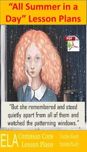 Setting And Sensory Details Lesson Plan From Ray Bradbury S All Summer In A Day Lesson Plans Sensory Details How To Plan