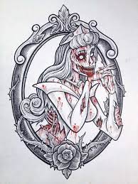 decaying disney divas kendel marce tatouages de zombies princesses zombie tatouage princesse coloriage spiderman