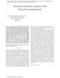 El arte del wing chun.pdf. Pdf Kinematic And Kinetic Analyses Of The Wing Chun Straight Punch